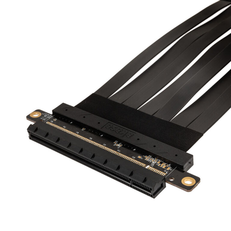 Akasa Riser Black X2 Mark IV, Premium PCIe 4.0 x16 Riser Cable, 20 cm - black image number 3