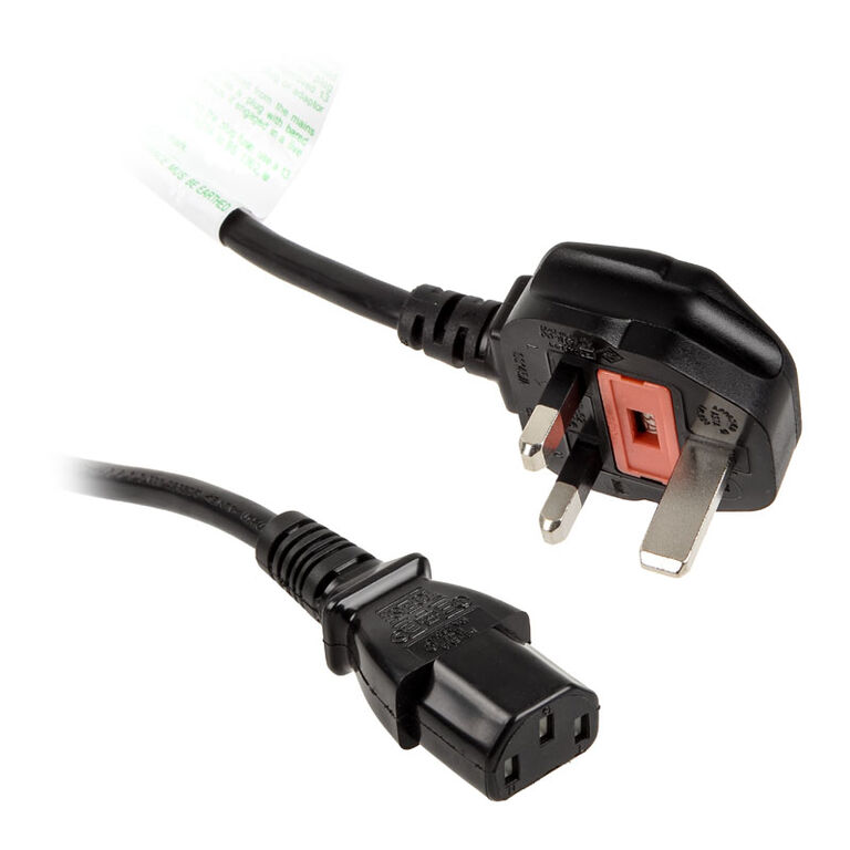 Kolink power cable England (Type G) to IEC C13 connector - 1.2m image number 0