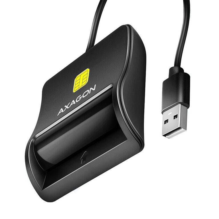 AXAGON CRE-SM3N USB Smart Card FlatReader image number 1