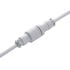 CableMod PRO Coiled Keyboard Cable USB-C to USB Type A, Glacier White - 150cm image number null