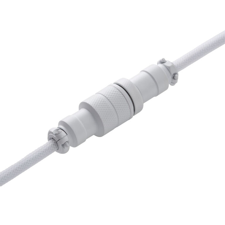 CableMod PRO Coiled Keyboard Cable USB-C to USB Type A, Glacier White - 150cm image number 3