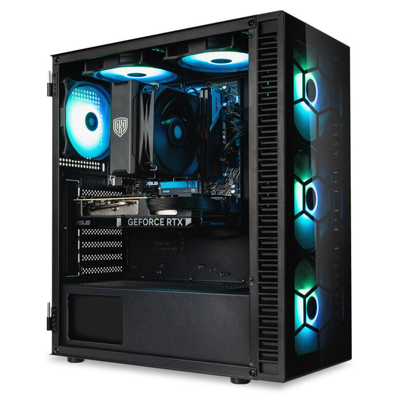 Gaming-PC Black Out, AMD Ryzen 5 7600X, NVIDIA GeForce RTX 4060 Ti - Fertig-PC image number 4