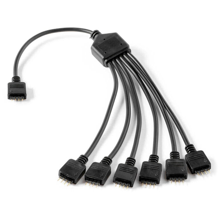 Gelid Solutions 1-to-6 splitter cable for RGB / ARGB headers - 300 mm image number 1