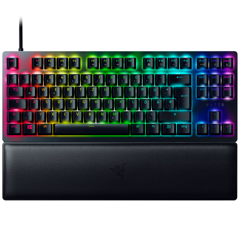 Razer Huntsman V2 Gaming Keyboard, TKL, Red Switch - black image number 1