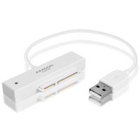 AXAGON ADSA-1S SLIMPort Adapter, USB 2.0, 2,5" SSD/HDD, SATA - mit Case
