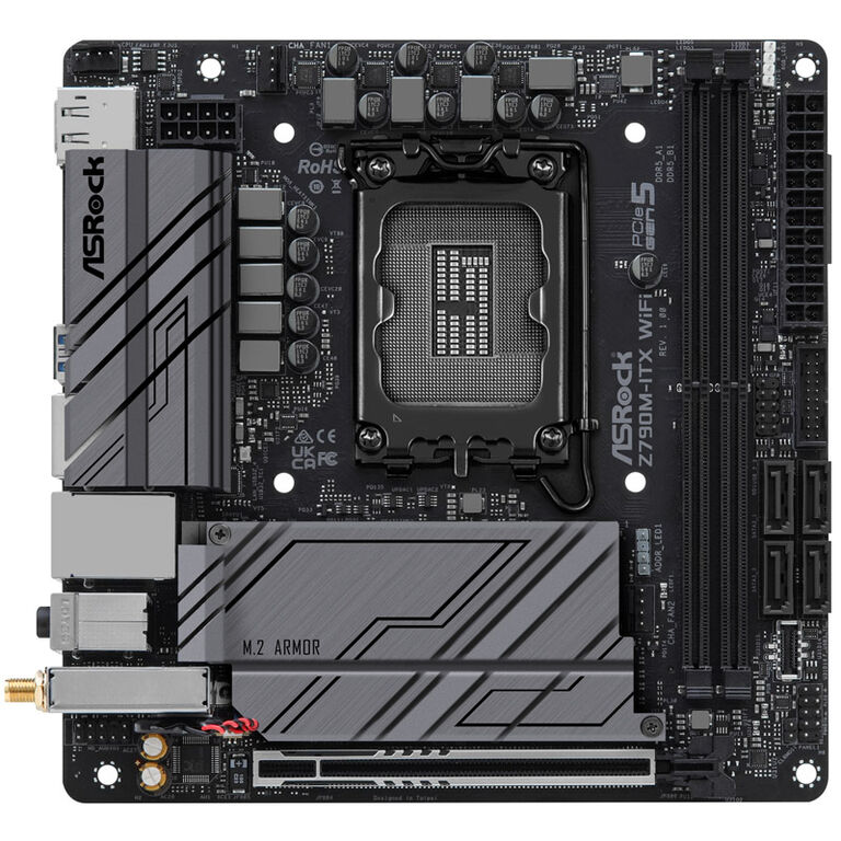 ASRock Z790M-ITX WIFI, Intel Z790 motherboard - Socket 1700, DDR5 image number 2