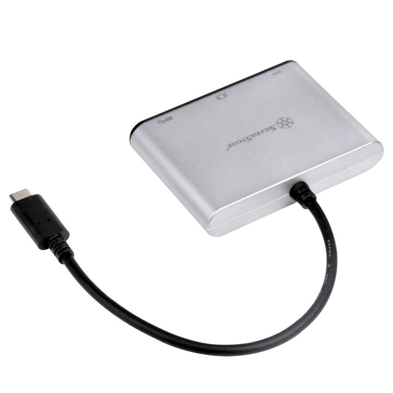 SilverStone SST-EP06C - USB 3.1 Type-C to VGA/USB Type C/USB Type A Adapter Hub image number 2