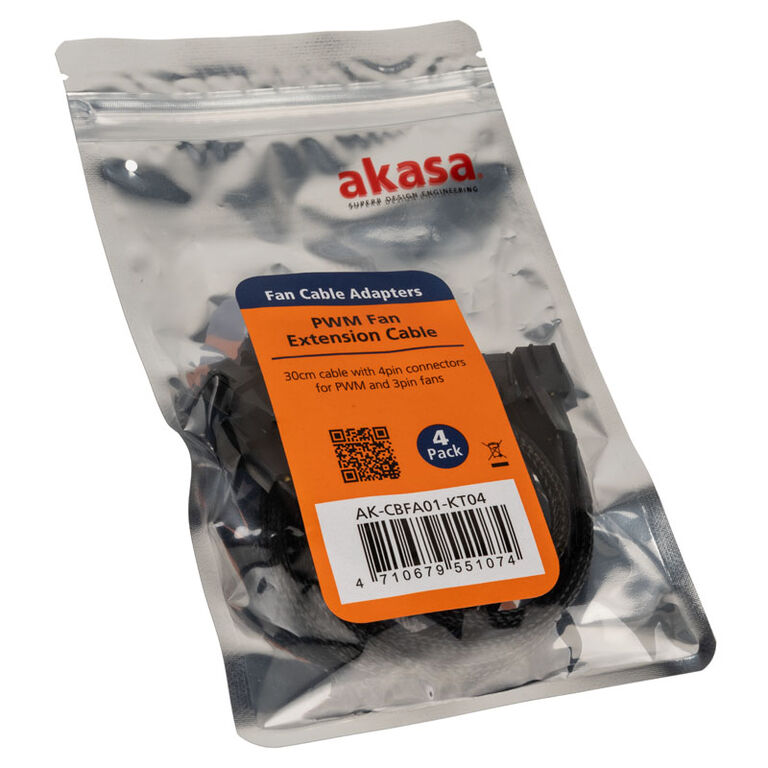 Akasa fan extension cable 4-pack image number 2