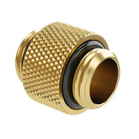 Barrow Adapter straight G1/4 inch female to G1/4 inch female, 10mm - gold