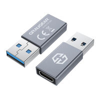 Grey USB adapter, USB-C to USB-A