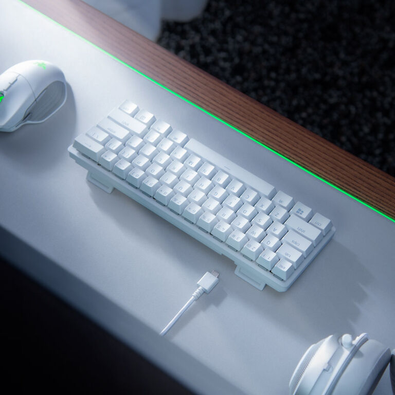 Razer Huntsman Mini Mercury Gaming Tastatur, optische Switches - weiß, ISO DE image number 5