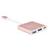 SilverStone SST-EP08P - USB 3.1 Type-C Adapter to HDMI/USB Type C/USB Type A - pink image number null