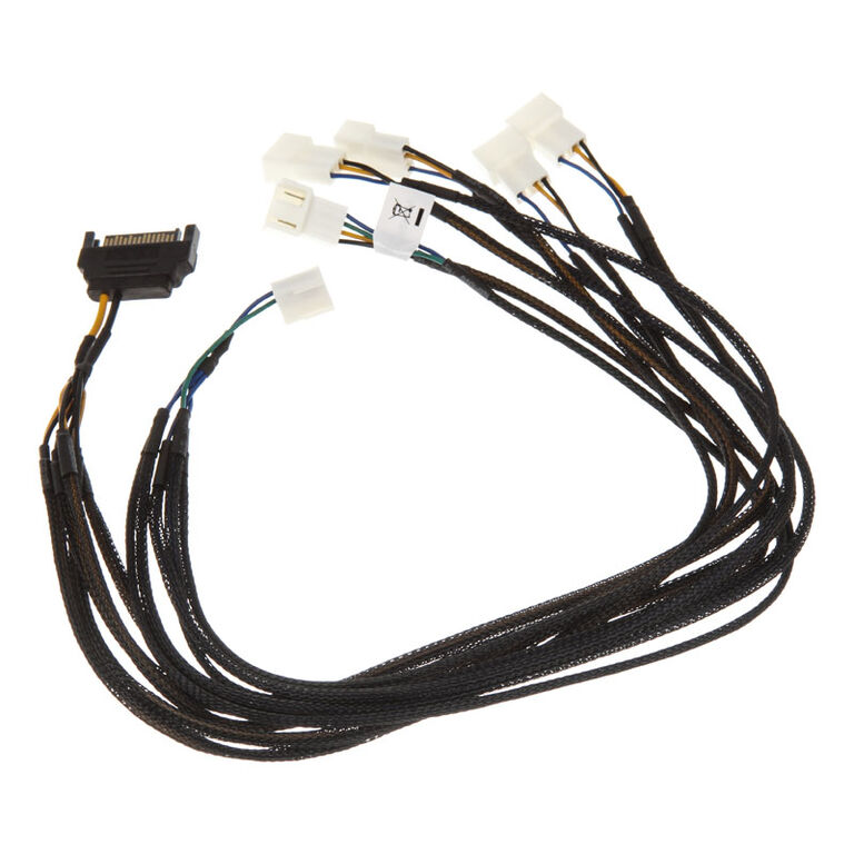 Akasa Flexa FP5S PWM Splitter Cable (5 Fans) - sleeved, 45cm image number 1