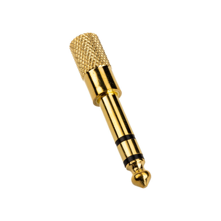 InLine Audio Adapter, 6.3mm jack plug to 3.5mm socket (stereo) - gold image number 0