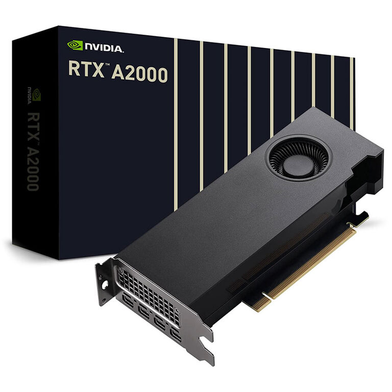 PNY Quadro RTX A2000, 12 GB GDDR6, 4x mini-DP image number 0