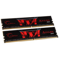 G.Skill AEGIS, DDR4-3000, CL16 - 16 GB Dual Kit, red
