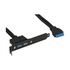 InLine slot bracket with two USB 3.0 ports to internal USB 3.0 image number null