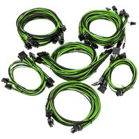 Super Flower Sleeve Cable Kit Pro - black/green