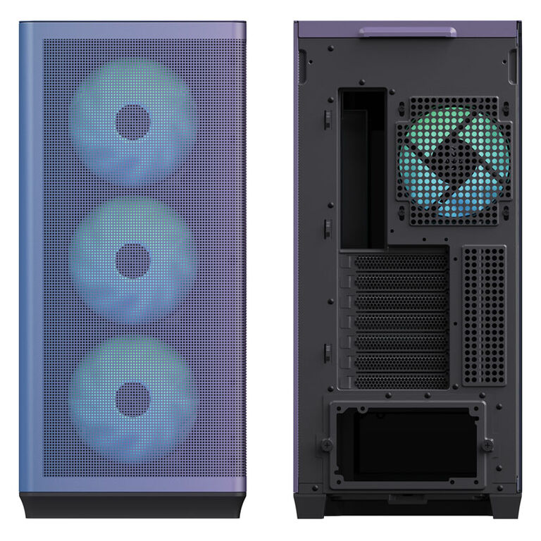 APNX C1 Mid-Tower ATX Case, Tempered Glass - ChromaFlair image number 4