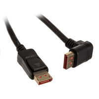 InLine 8K (UHD-2) DisplayPort Cable, upward angled, black - 2m