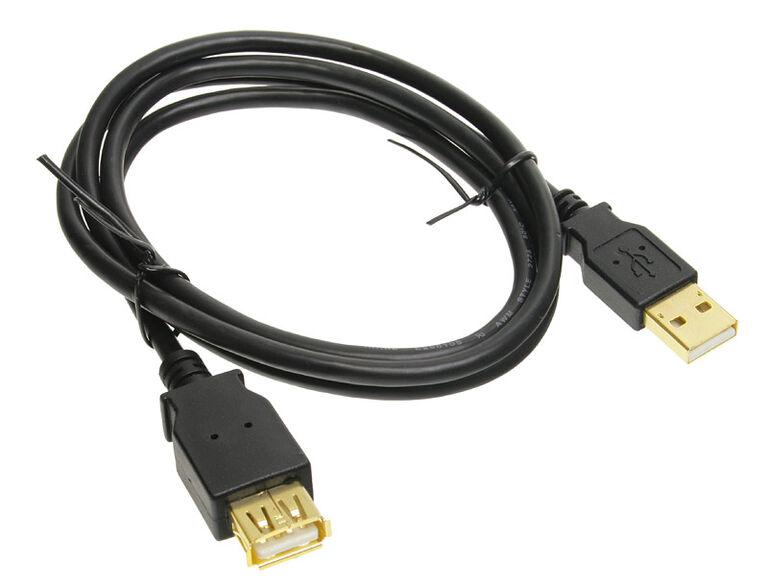 InLine USB 2.0 Extension, gold-plated contacts - 1m image number 1