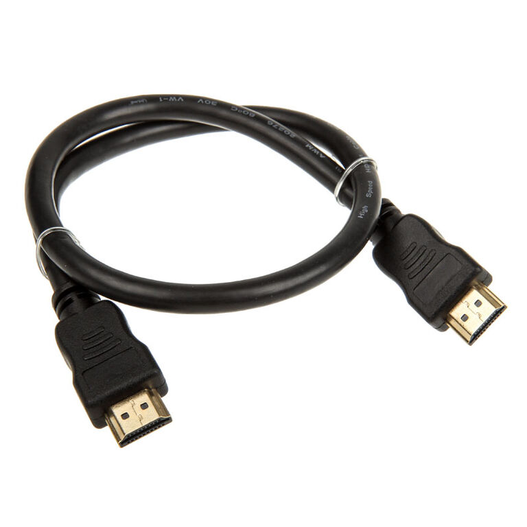 InLine 4K (UHD) HDMI Cable, black - 0.5m image number 1