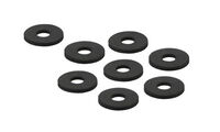 Rubber washers for hard drive decoupling