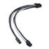 SilverStone EPS 8-pin to EPS/ATX 4+4-pin cable, 300mm - black/white image number null