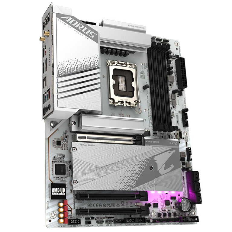 GIGABYTE Z790 Aorus Elite AX ICE, Intel Z790 motherboard, socket 1700, DDR5 image number 1
