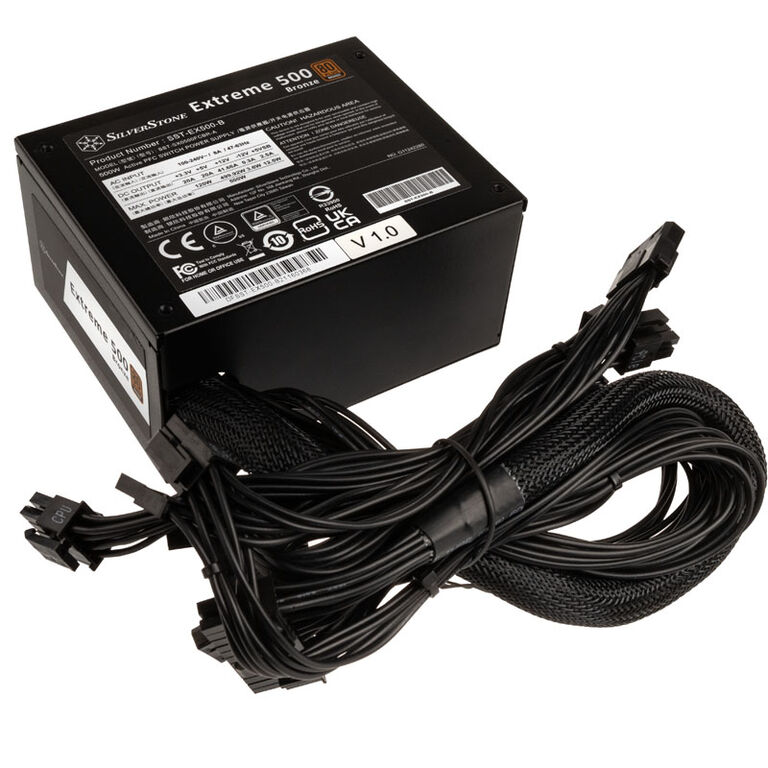 SilverStone SST-EX500-B Extreme SFX Power Supply 80 PLUS Bronze - 500 Watt image number 2