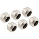 Optimus Hardtube Fittings, 14mm, 6er Pack mit Werkzeug - Satin Nickel