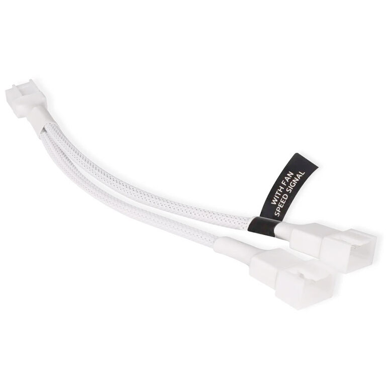 Alphacool Y-Splitter 4-pin to 2x 4-pin PWM 15cm - white image number 0
