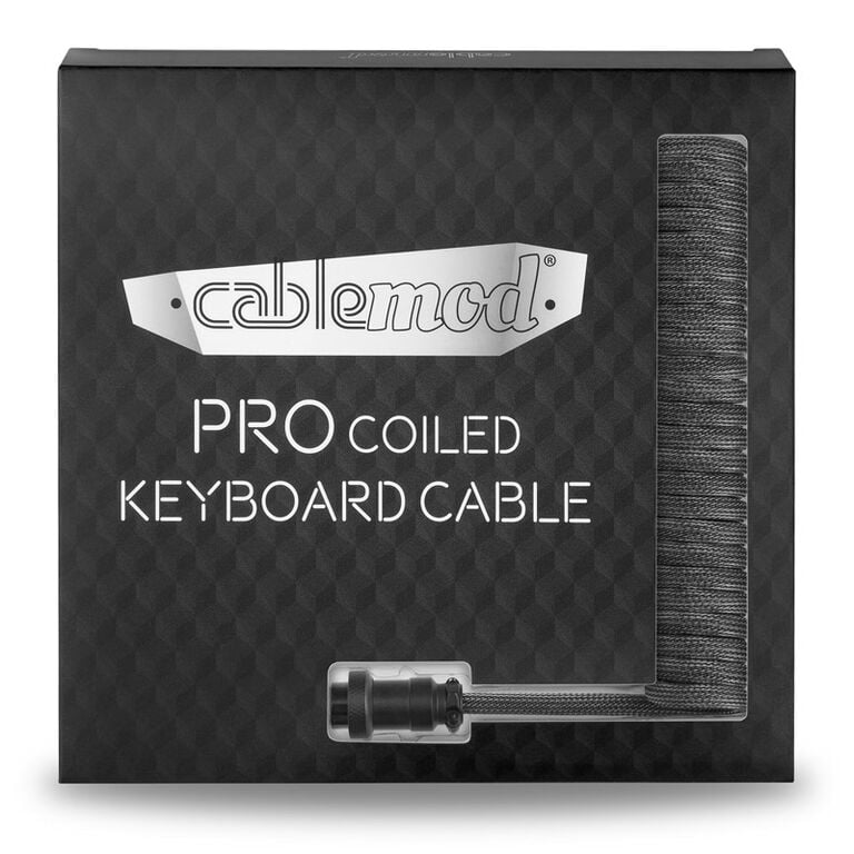 CableMod PRO Coiled Keyboard Cable USB-C to USB Type A, Carbon Grey - 150cm image number 4