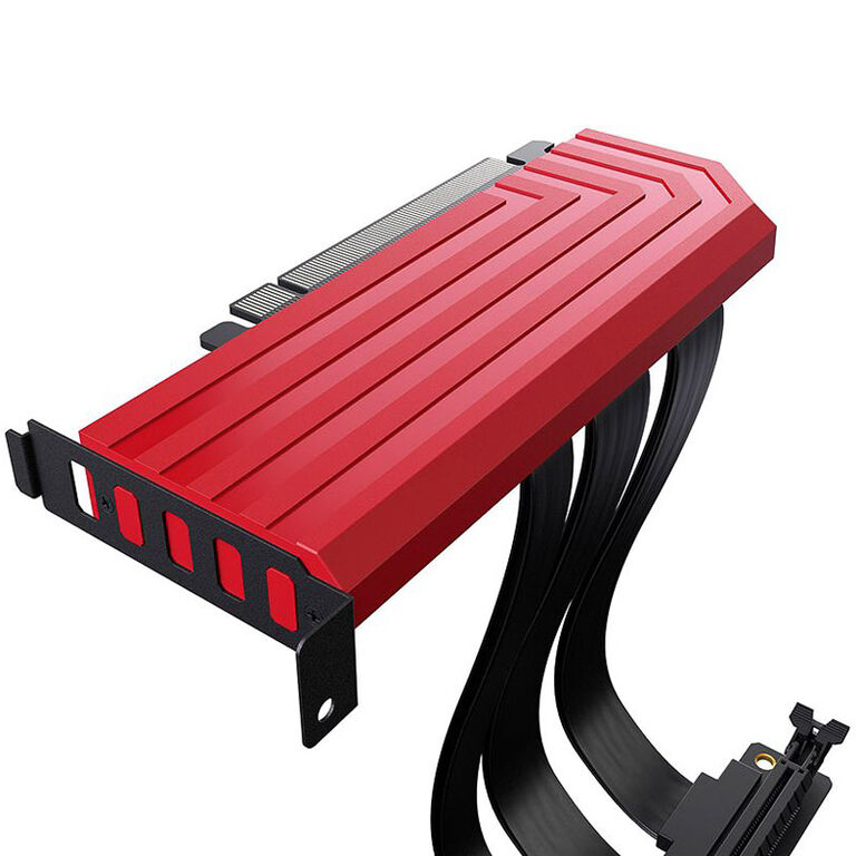 Hyte PCI-E 4.0 Riser Cable, 20 cm - red image number 6