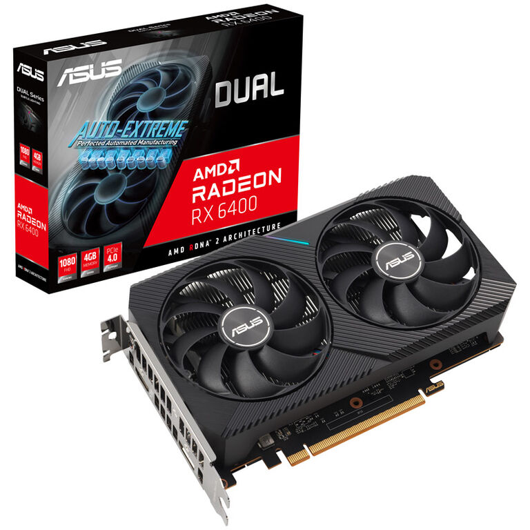 ASUS Radeon RX 6400 Dual 4G, 4096 MB GDDR6 image number 0