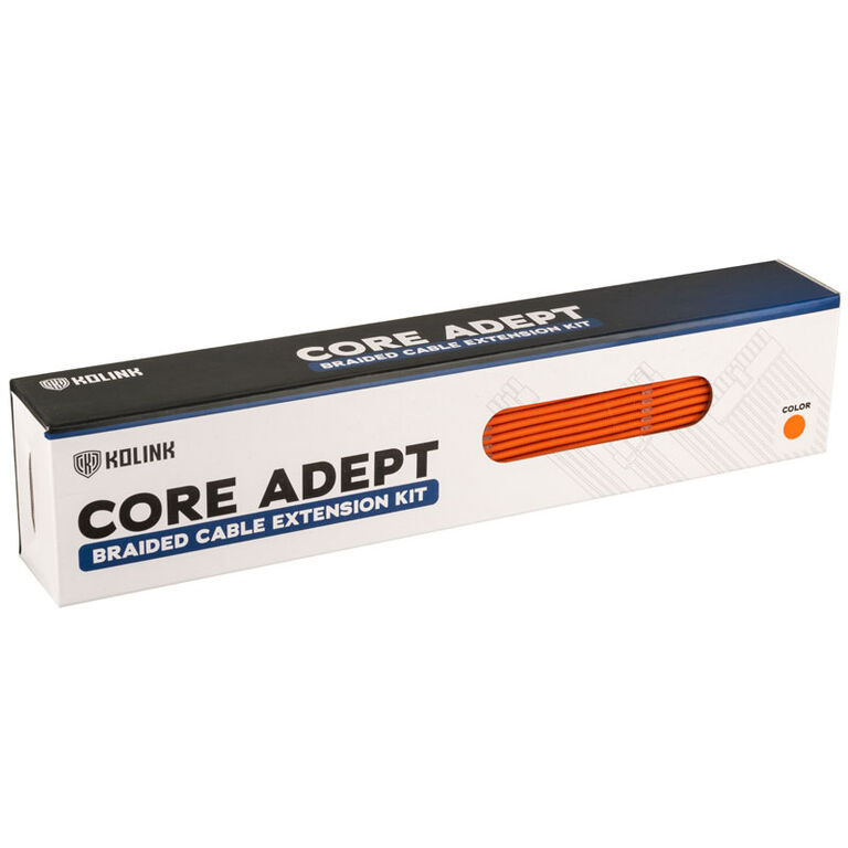 Kolink Core Adept Braided Cable Extension Kit - Orange image number 3
