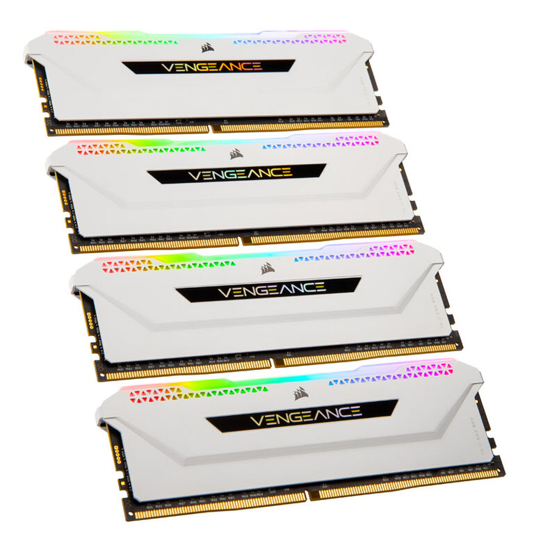 Corsair Vengeance RGB Pro SL DDR4-3200, CL16 - 32 GB Quad-Kit, white image number 0