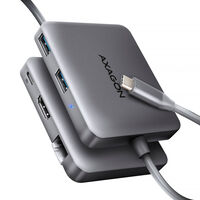 AXAGON HMC-5HL 2x USB-A, HDMI, LAN, USB 3.2 Gen 1 hub, PD 100W - grey