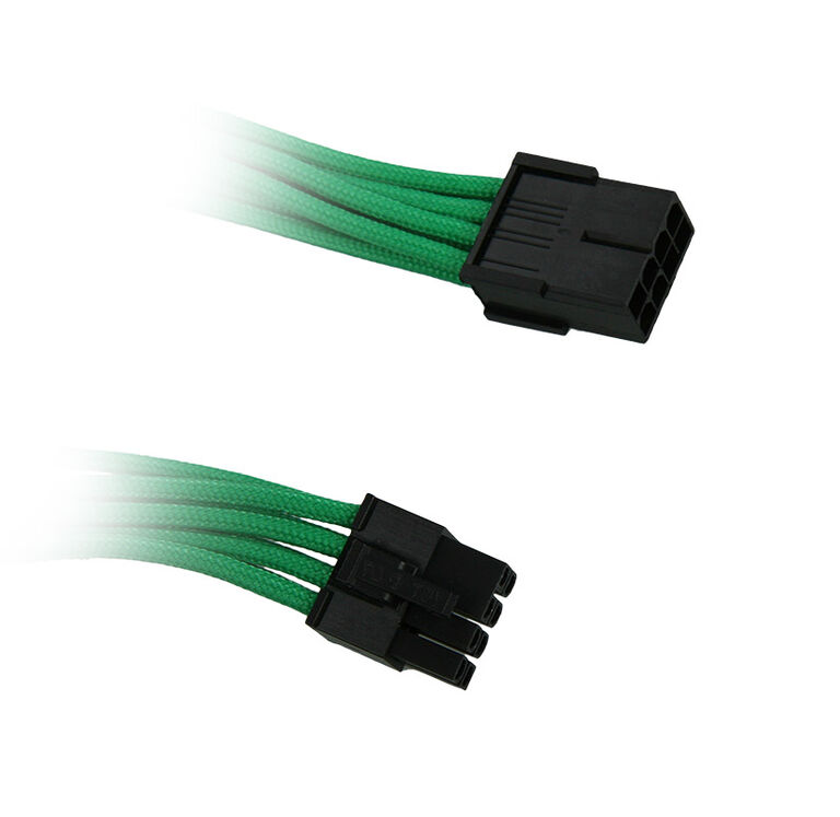 BitFenix 8-Pin PCIe Verlängerung 45cm - sleeved grün/schwarz image number 0