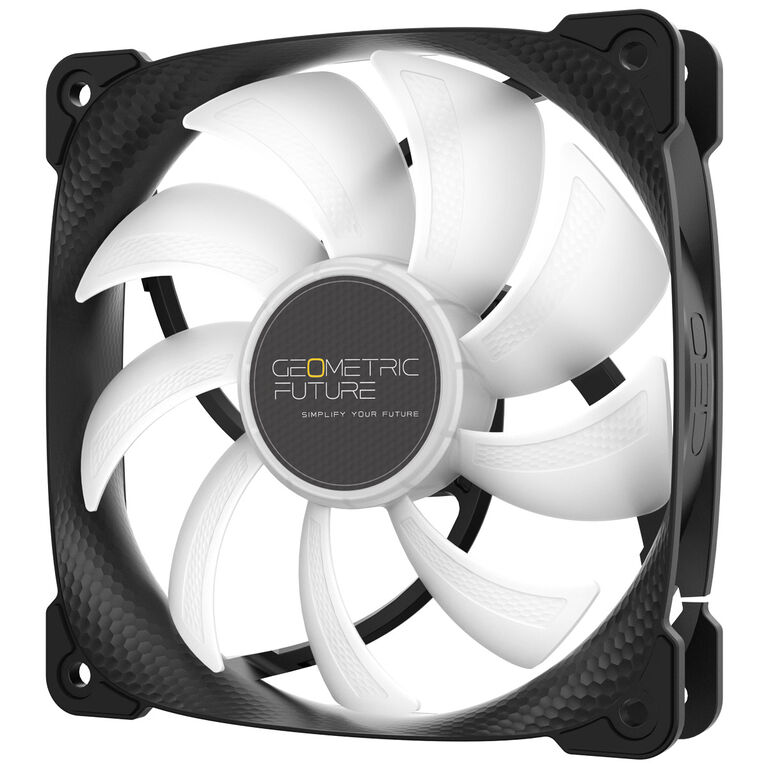 Geometric Future Squama 2501B RGB Fan, 3-Pack - 120 mm, black image number 3