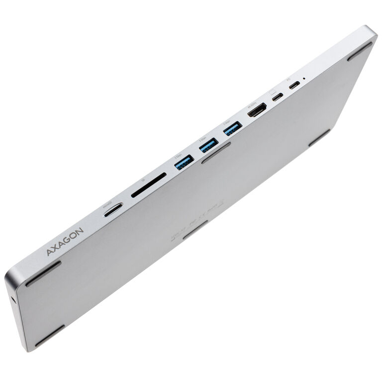 AXAGON HMC-KB USB-C Keyboard, microSD/SD, 3x USB-A 3.0, HDMI 4K/60Hz, PD 100W, Audio - DE Layout image number 5