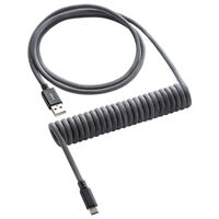 CableMod Classic Coiled Keyboard Cable USB-C to USB Type A, Carbon Grey - 150cm