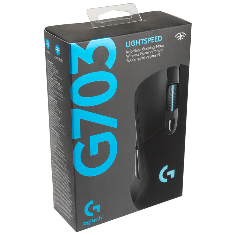 Logitech G703 Hero Lightspeed Gaming Mouse - black image number 8