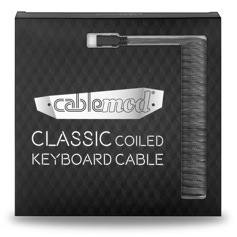 CableMod Classic Coiled Keyboard Cable USB-C to USB Type A, Carbon Grey - 150cm image number 3