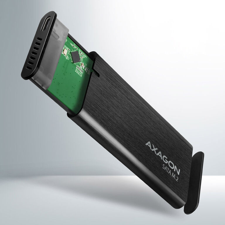 AXAGON EEM2-SBC RAW BOX externes Gehäuse für M.2 SSDs USB-C 3.2 Gen 2 - schwarz image number 3
