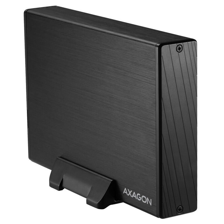AXAGON EE35-XA3 external 3.5" enclosure, USB 3.0, SATA II, aluminium - black image number 1