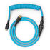 Glorious Coiled Cable Electric Blue, USB-C to USB-A - 1,37m, light blue image number null