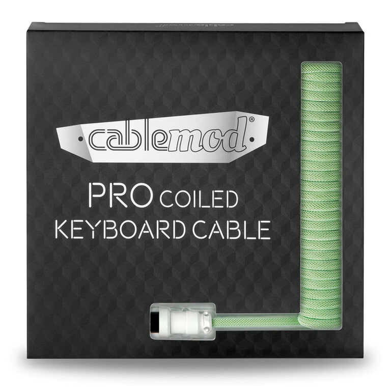 CableMod PRO Coiled Keyboard Cable USB-C to USB Type A, Lime Sorbet - 150cm image number 4