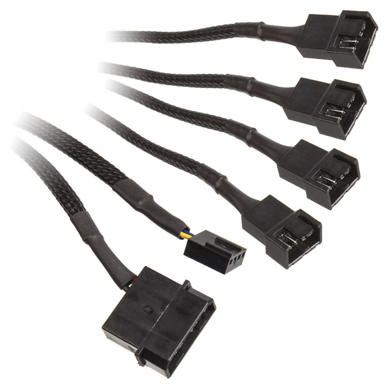 EK Water Blocks EK-Cable Y-Splitter for 4x 4-Pin PWM Fans - 80 cm image number 0