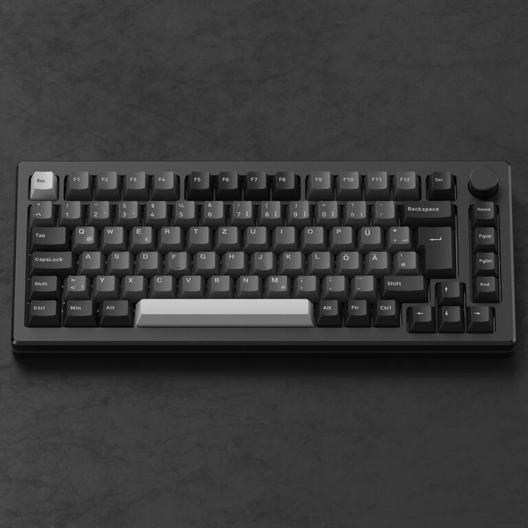 AKKO MOD 007B HE Black&Silver TKL Gaming Keyboard, RGB - Cream Yellow Magnetic Switches (ISO) image number 1